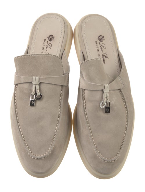 Loro Piana Babouche Charms Walk Suede Mules