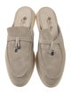 Loro Piana Babouche Charms Walk Suede Mules