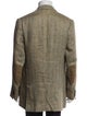 Loro Piana Linen Plaid Print Blazer