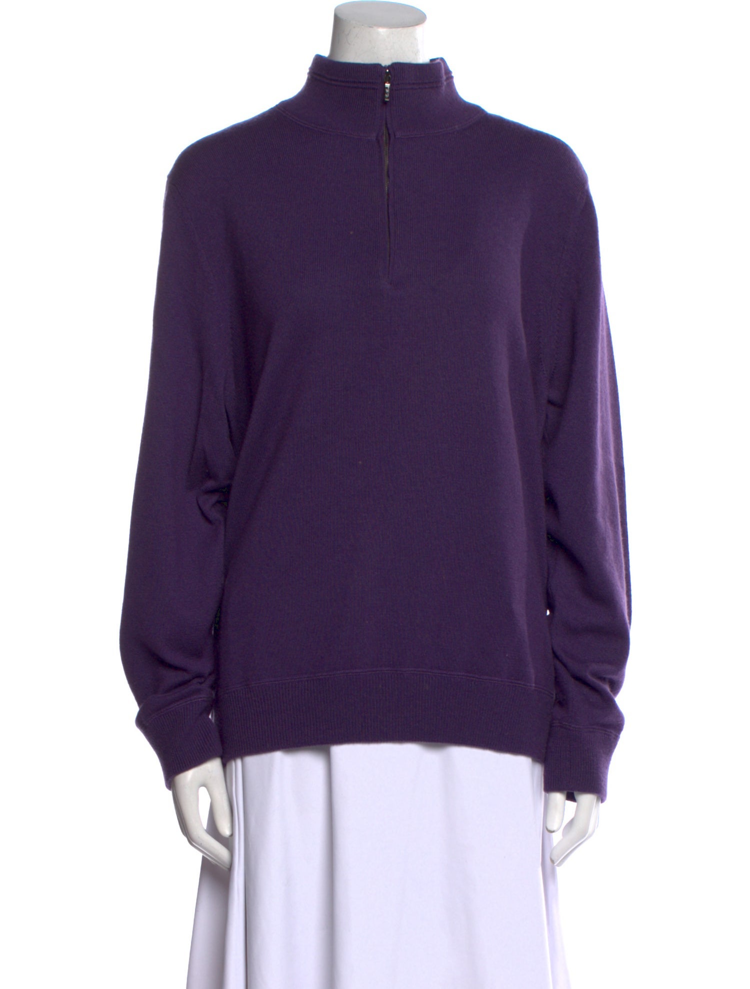 Loro Piana Cashmere Mock Neck Sweatshirt