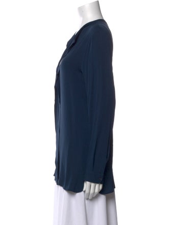 Loro Piana Silk V-Neck Blouse