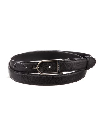 Loro Piana Skinny Leather Waist Belt