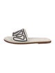 Loro Piana Leather Printed Slides