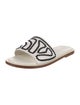 Loro Piana Leather Printed Slides