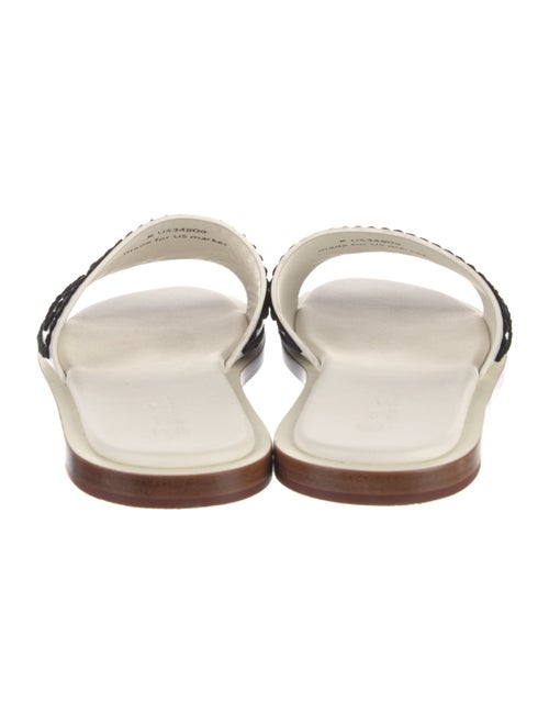 Loro Piana Leather Printed Slides