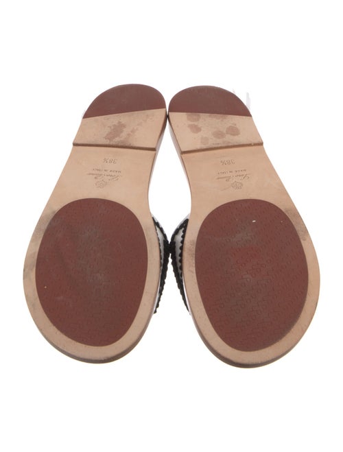Loro Piana Leather Printed Slides
