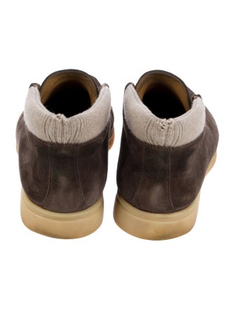 Loro Piana Open Walk Suede Moccasins