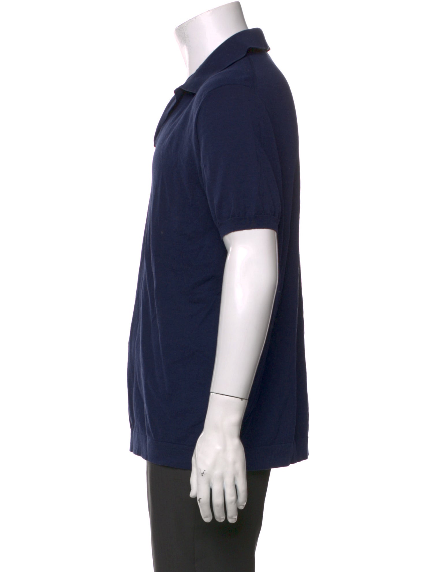 Loro Piana V-Neck Short Sleeve Polo Shirt