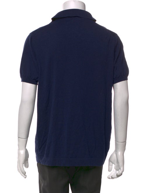 Loro Piana V-Neck Short Sleeve Polo Shirt