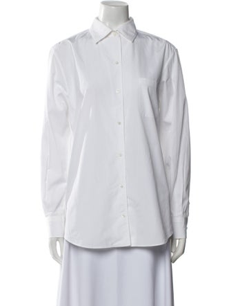 Loro Piana Long Sleeve Button-Up Top