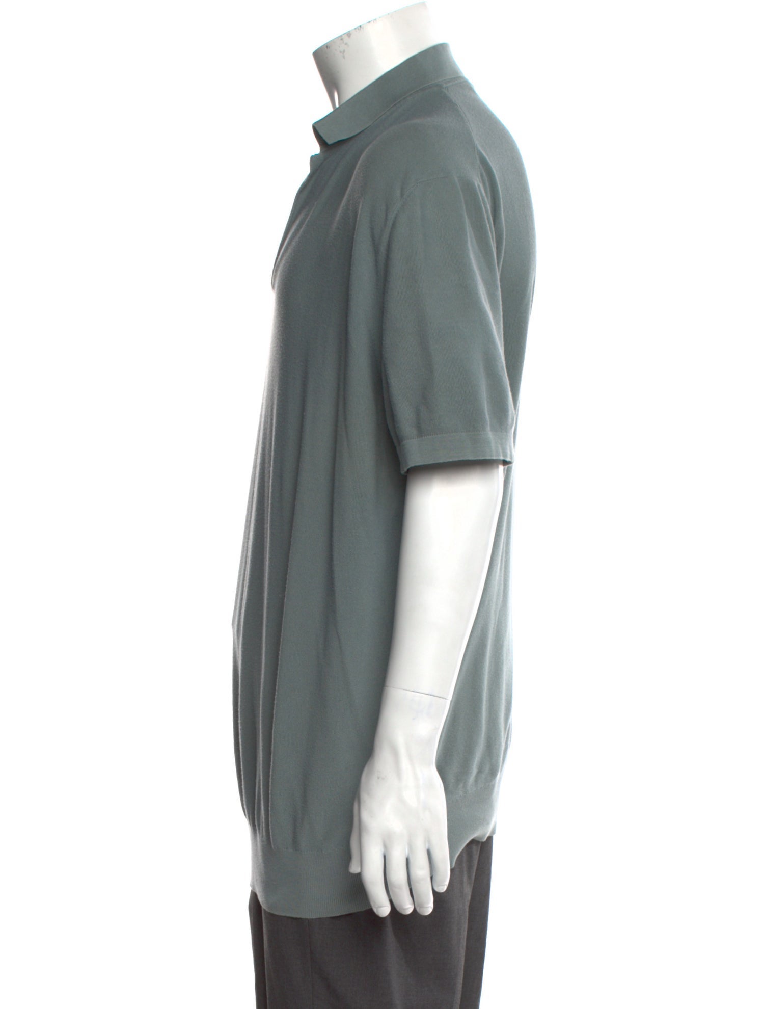 Loro Piana V-Neck Short Sleeve Polo Shirt