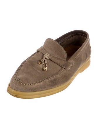 Loro Piana Summer Walk Charm Suede Loafers