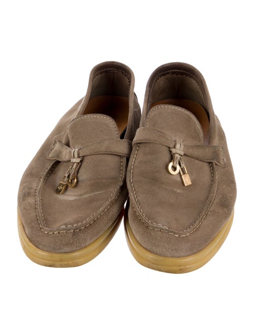 Loro Piana Summer Walk Charm Suede Loafers