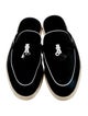 Loro Piana Suede Leather Trim Embellishment Mules