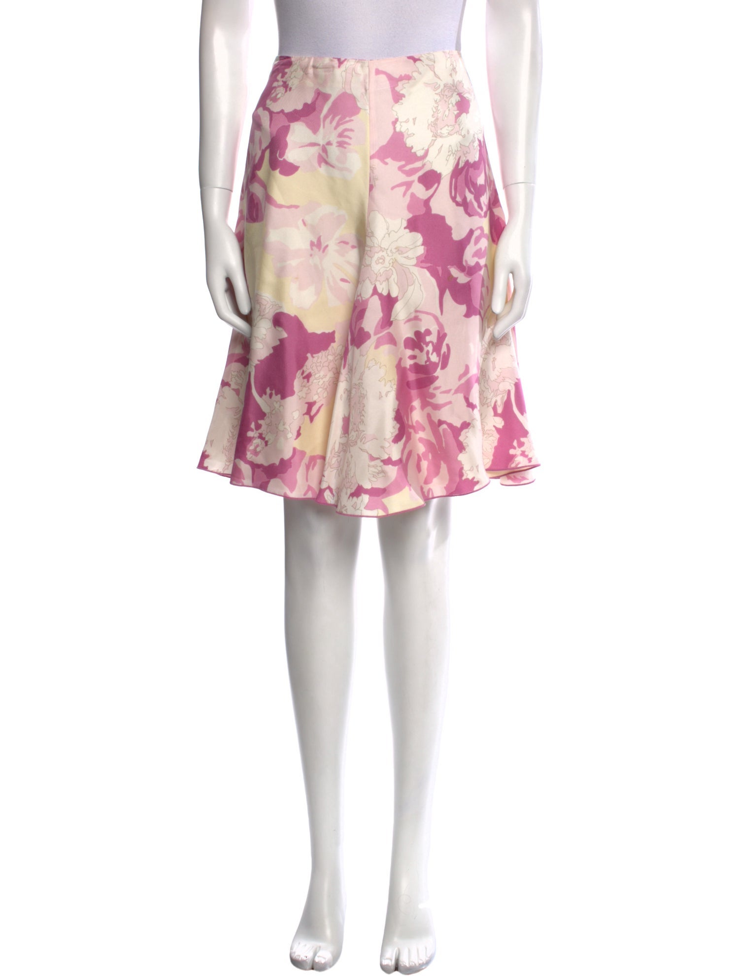 Loro Piana Silk Knee-Length Skirt