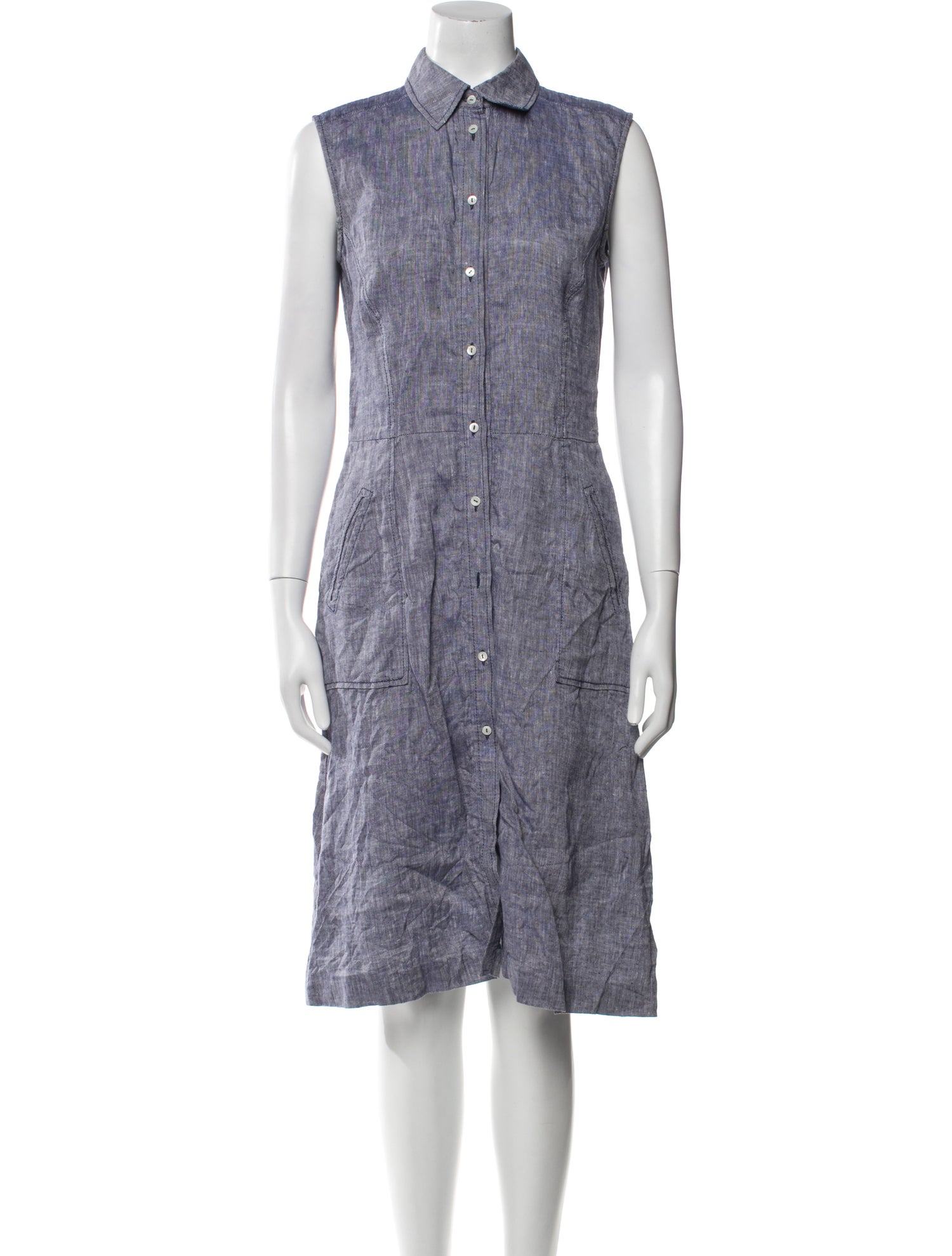 Loro Piana Linen Knee-Length Dress