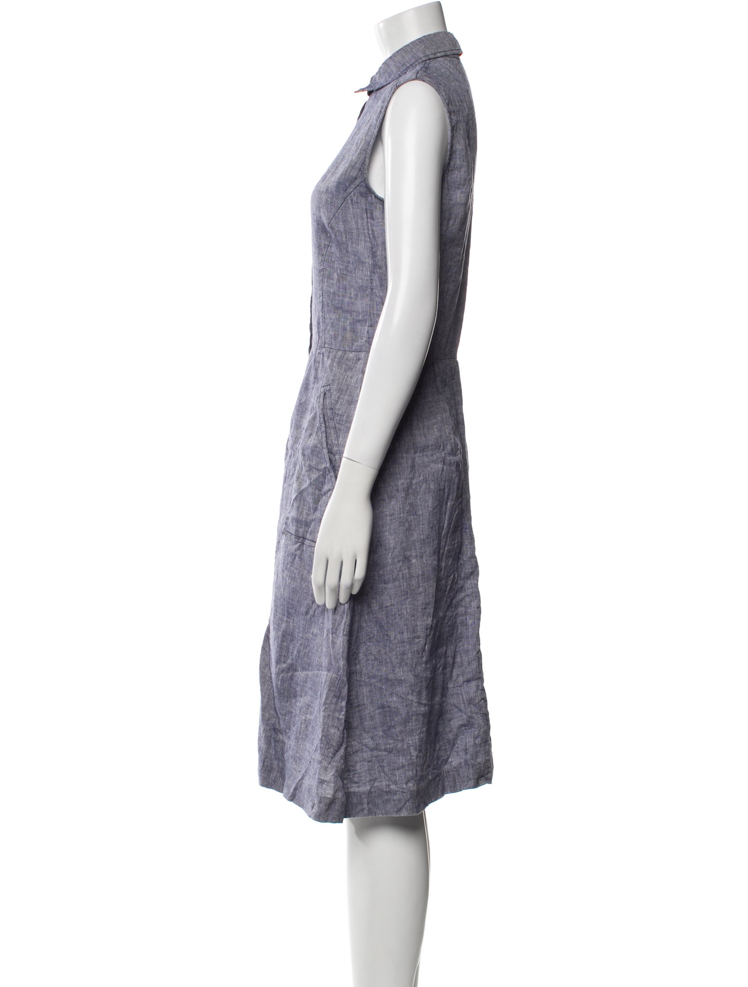 Loro Piana Linen Knee-Length Dress