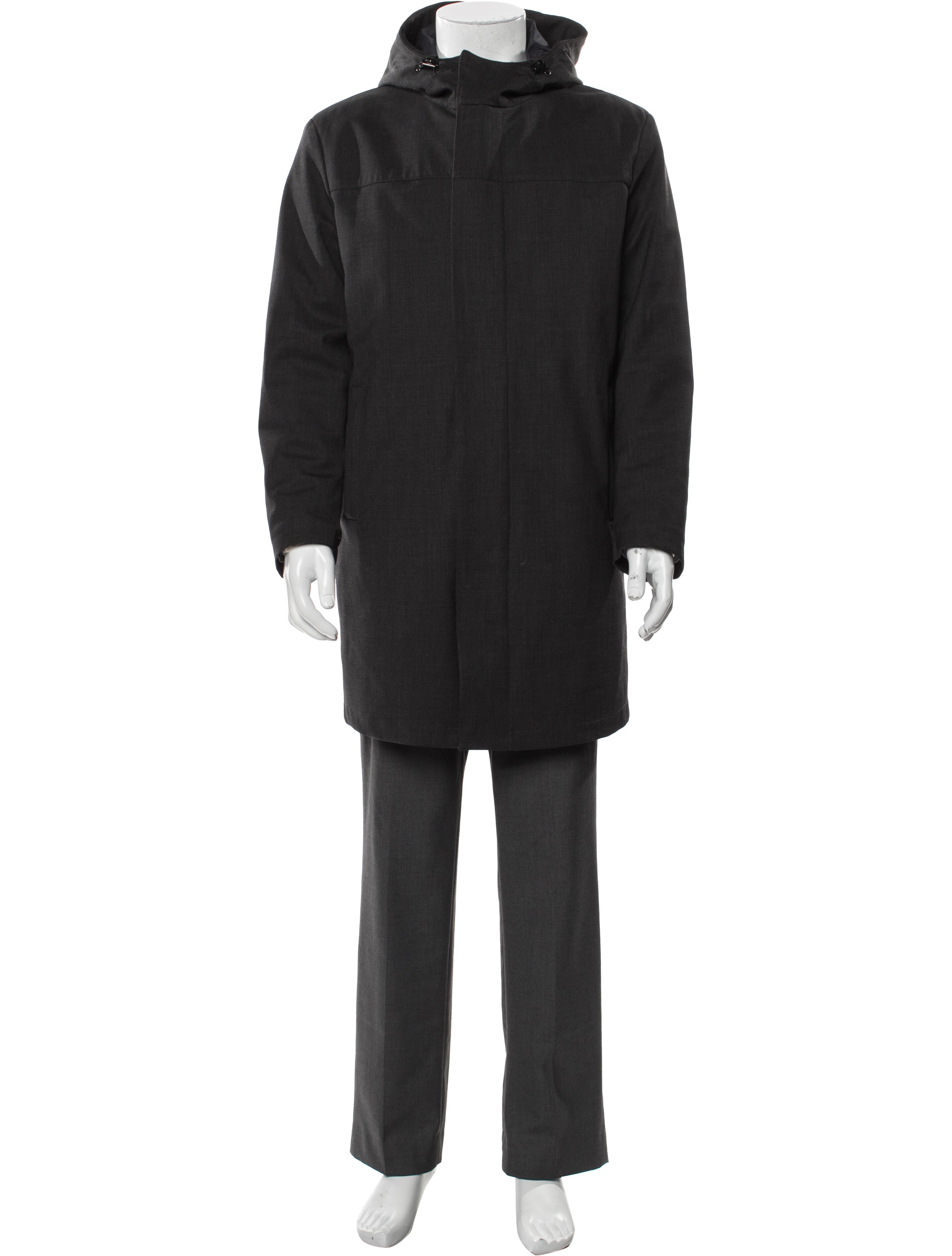 Loro Piana Three Layer Fabric Green Storm System Virgin Wool Parka