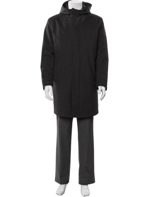 Loro Piana Three Layer Fabric Green Storm System Virgin Wool Parka