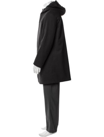 Loro Piana Three Layer Fabric Green Storm System Virgin Wool Parka