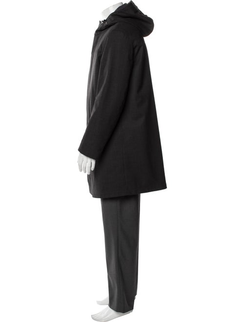 Loro Piana Three Layer Fabric Green Storm System Virgin Wool Parka