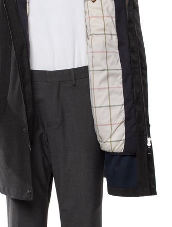 Loro Piana Three Layer Fabric Green Storm System Virgin Wool Parka