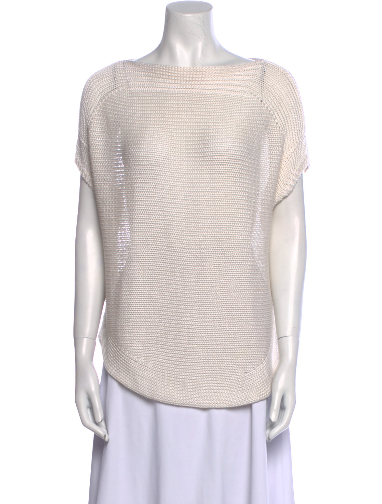 Loro Piana Linen Bateau Neckline Sweater