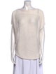 Loro Piana Linen Bateau Neckline Sweater