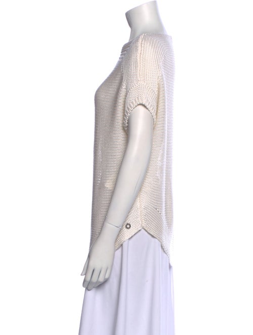 Loro Piana Linen Bateau Neckline Sweater