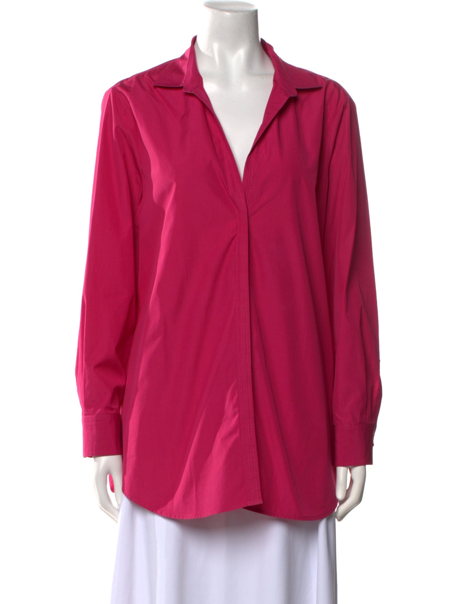 Loro Piana V-Neck Long Sleeve Blouse