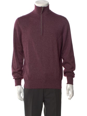 Loro Piana Silk Mock Neck Pullover
