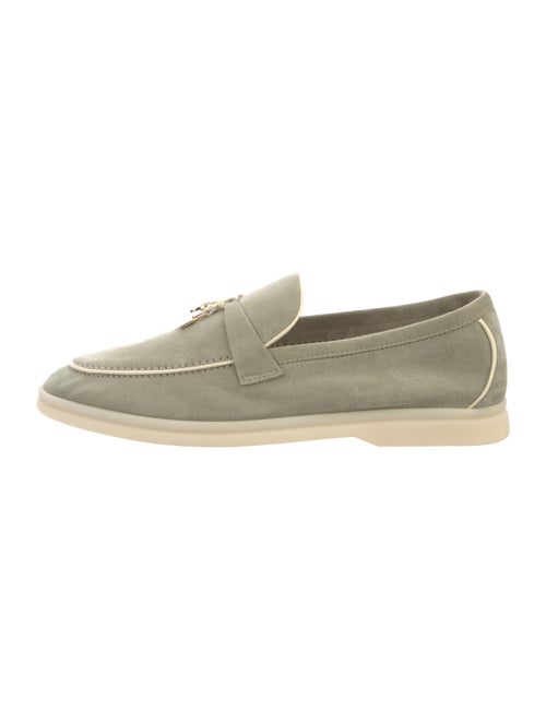 Loro Piana Summer Charms Walk Suede Loafers