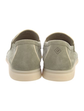 Loro Piana Summer Charms Walk Suede Loafers