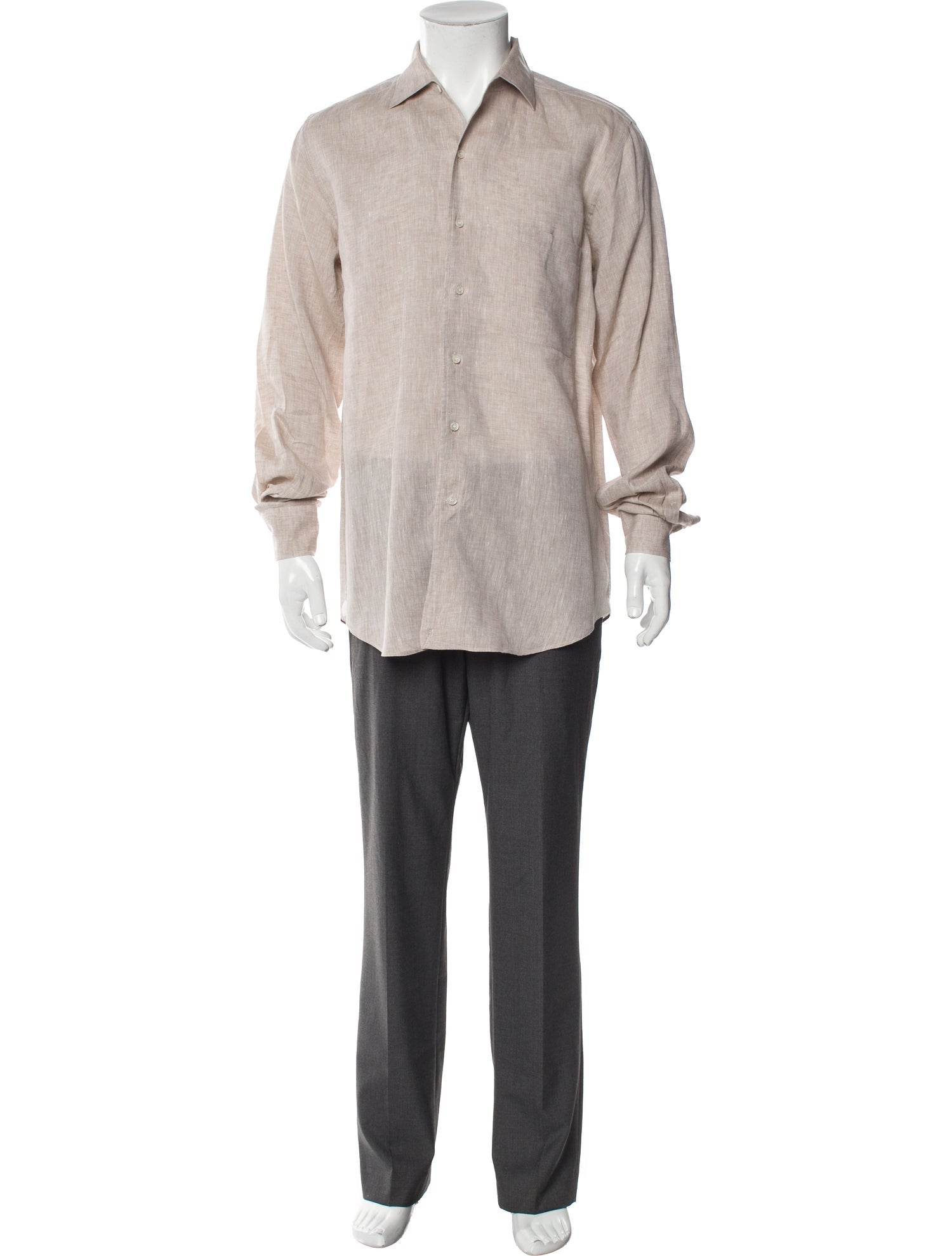 Loro Piana Andre Linen Dress Shirt