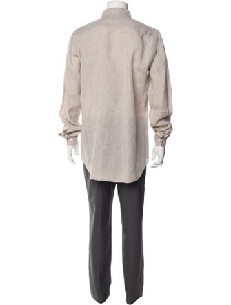 Loro Piana Andre Linen Dress Shirt