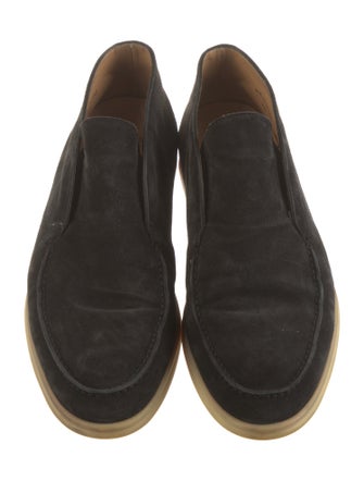 Loro Piana Open Walk Suede Loafers