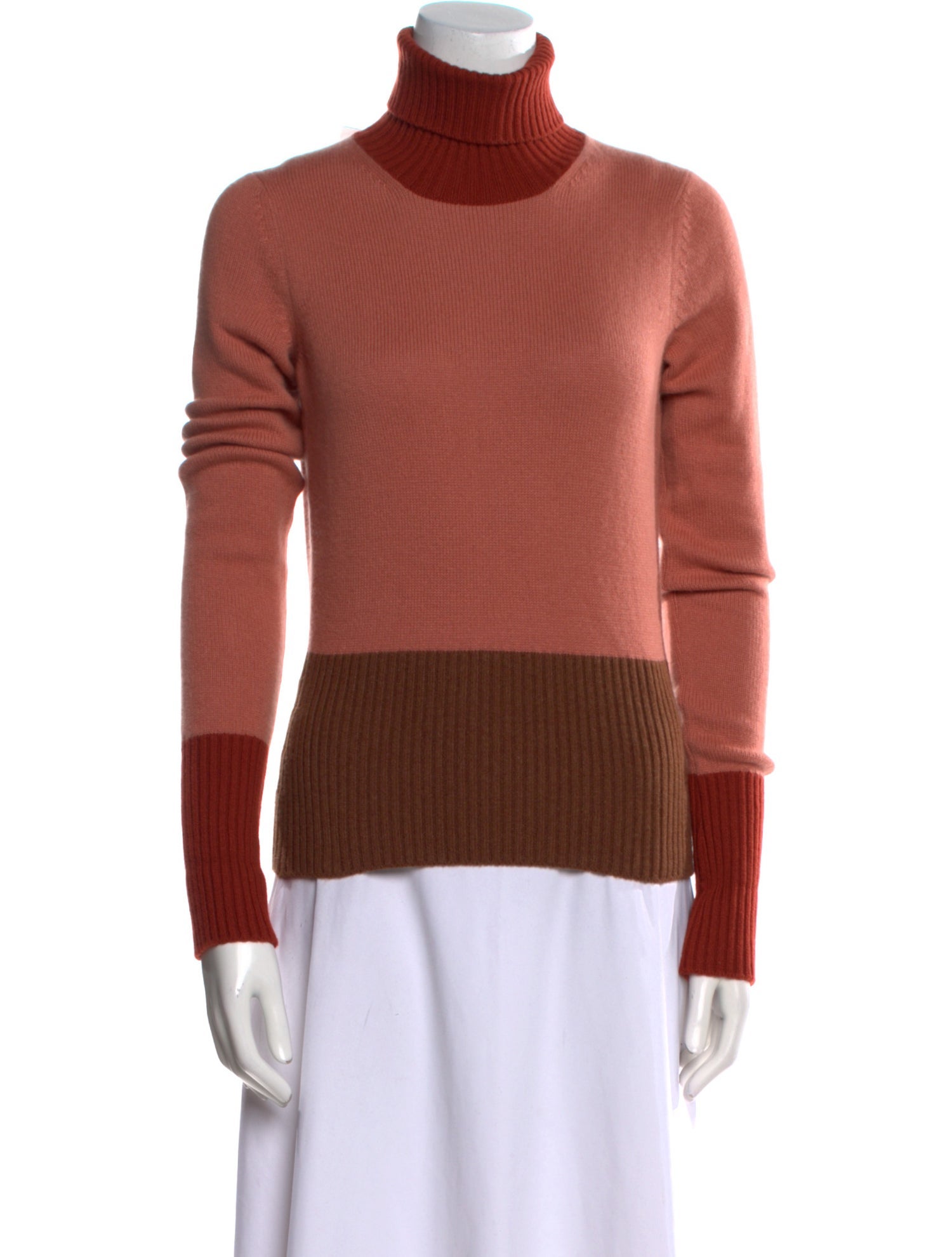 Loro Piana Baby Cashmere Colorblock Pattern Sweater