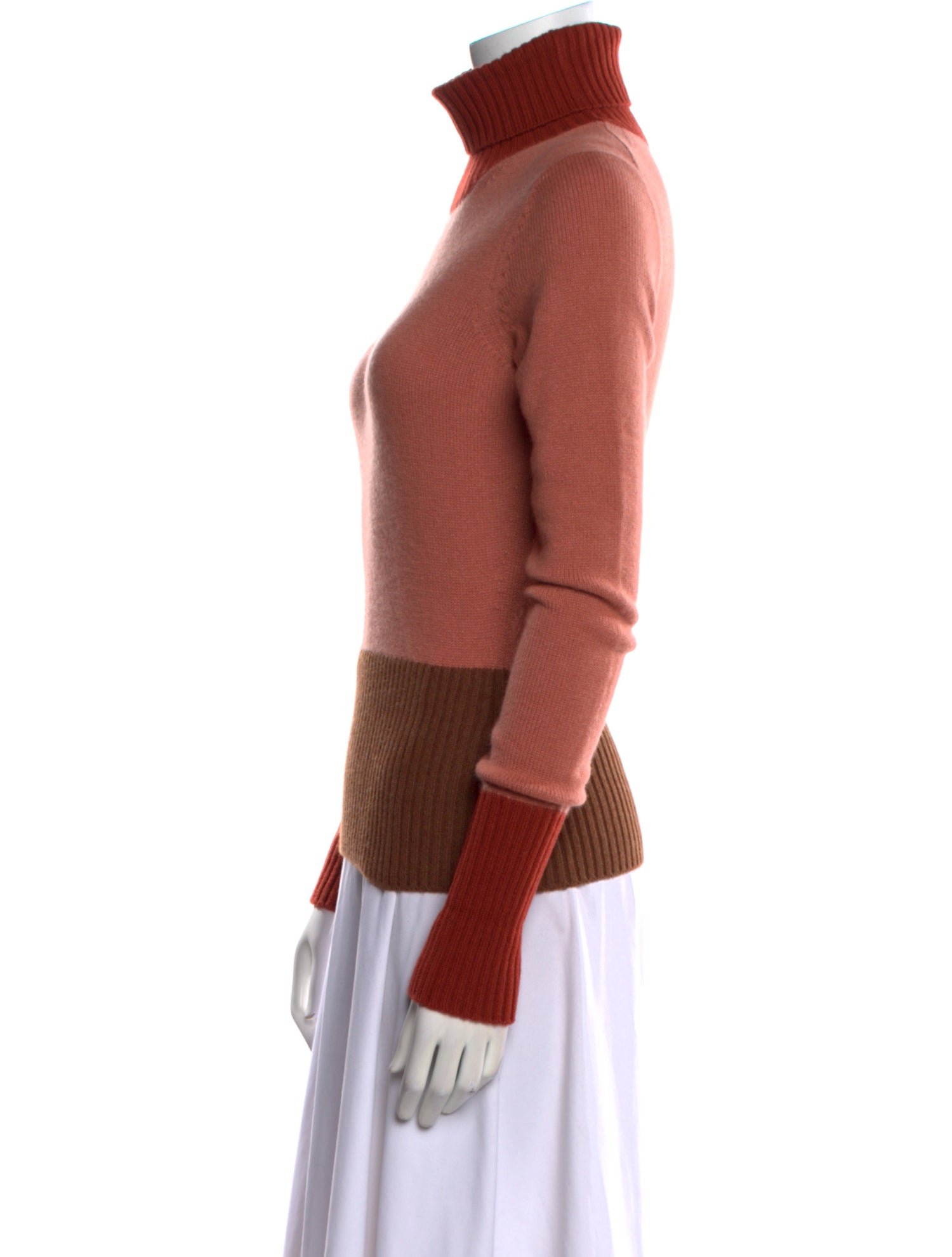 Loro Piana Baby Cashmere Colorblock Pattern Sweater