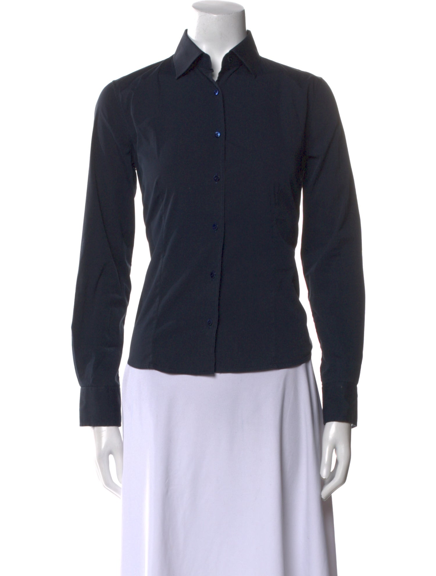 Loro Piana Long Sleeve Button-Up Top