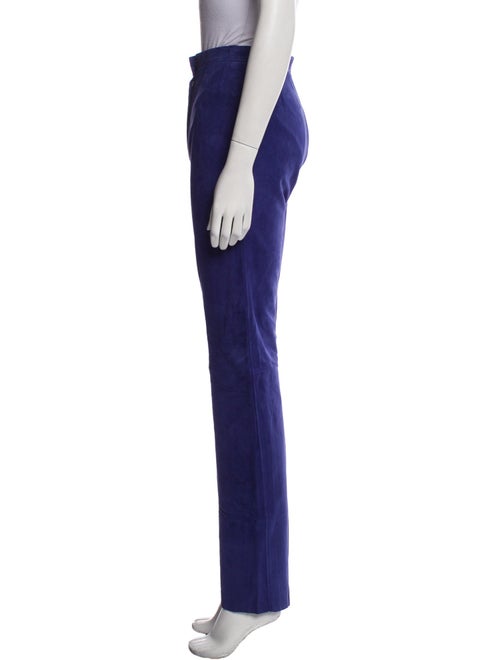 Loro Piana Leather Straight Leg Pants