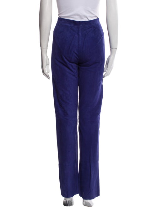 Loro Piana Leather Straight Leg Pants