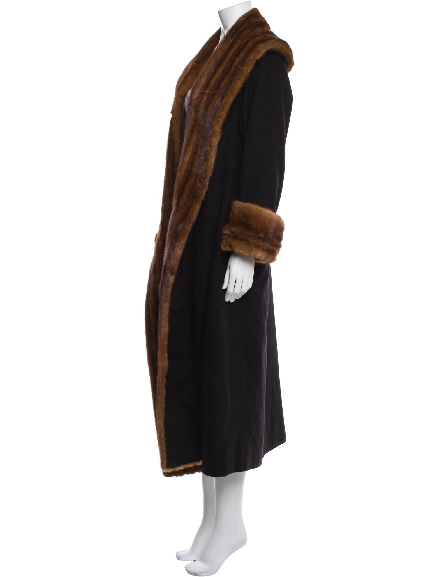 Ing. Loro Piana & C. Mink Cashmere Faux Fur Coat