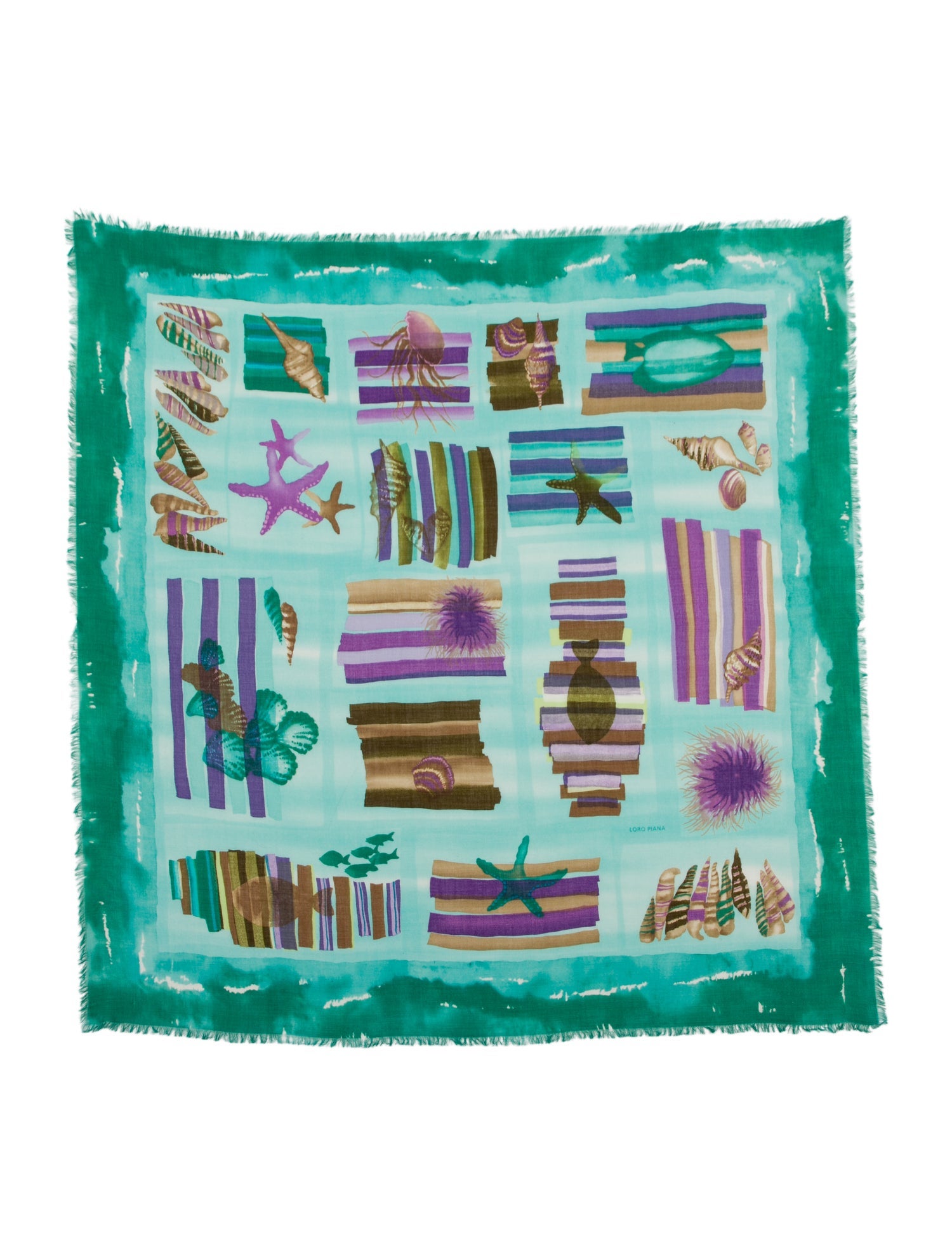 Loro Piana Silk Printed Scarf
