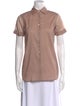 Loro Piana Short Sleeve Button-Up Top
