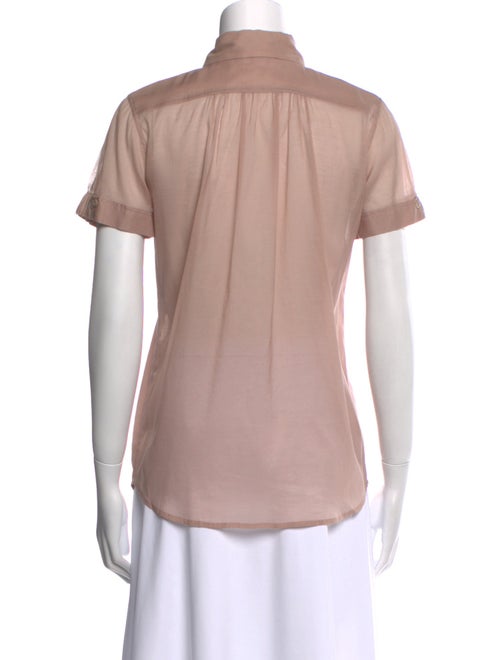 Loro Piana Short Sleeve Button-Up Top