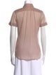 Loro Piana Short Sleeve Button-Up Top