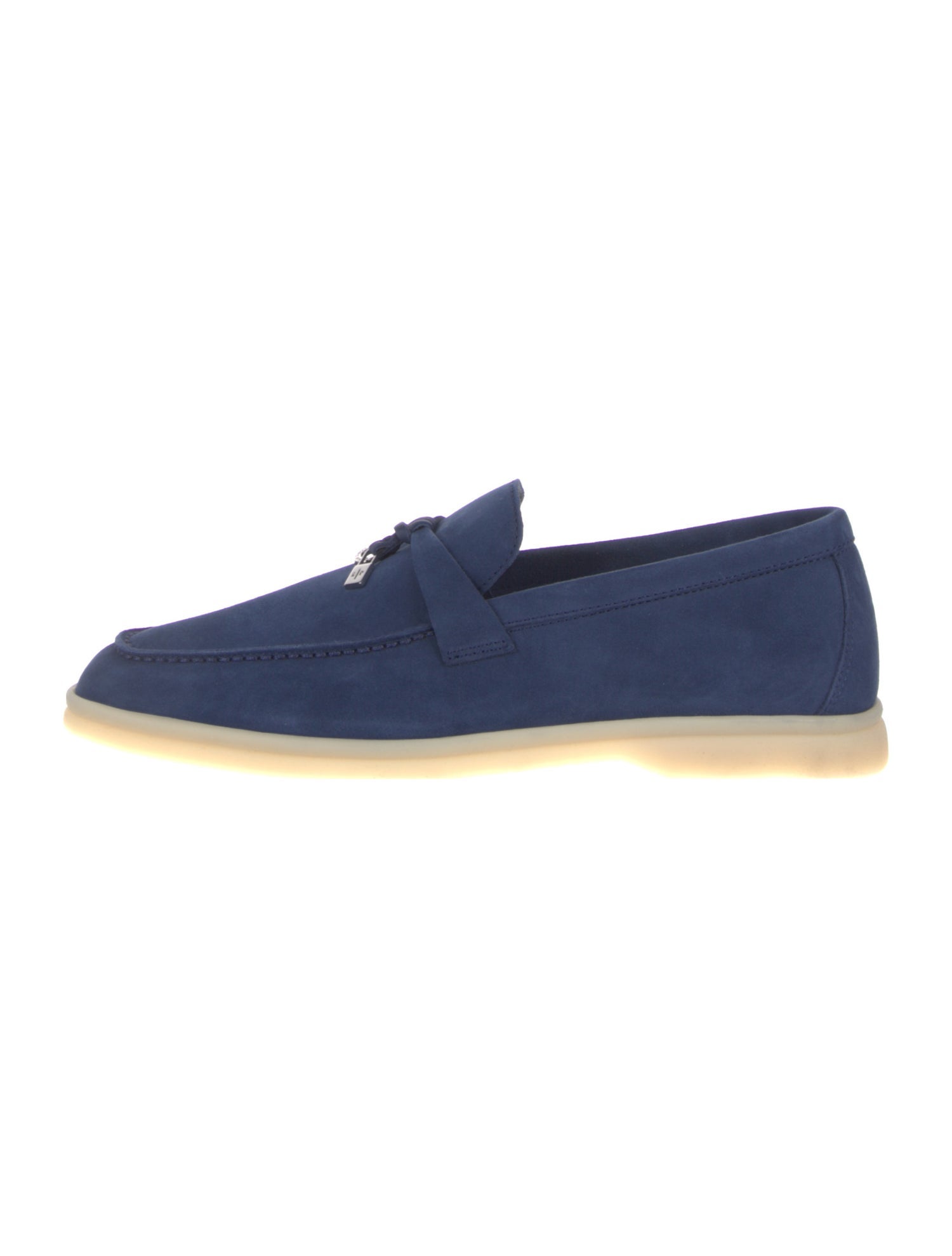 Loro Piana Summer Charms Walk Suede Loafers