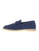Loro Piana Summer Charms Walk Suede Loafers