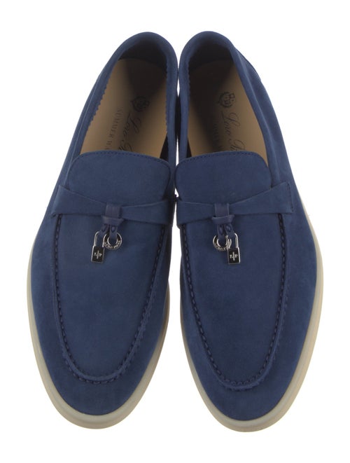 Loro Piana Summer Charms Walk Suede Loafers