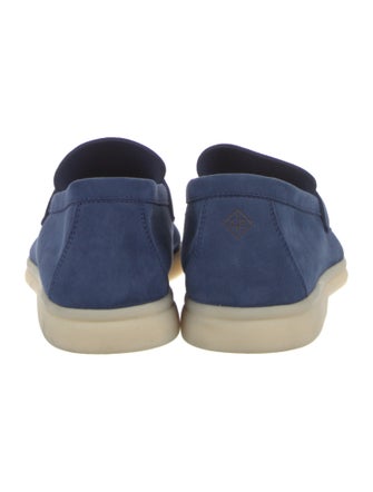 Loro Piana Summer Charms Walk Suede Loafers